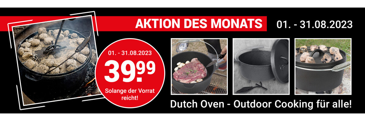 Angebot des Monats: Dutch Oven - Outdoor Cooking für alle - 