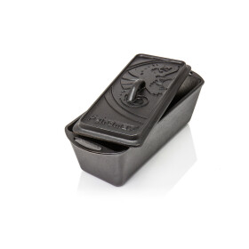 Petromax Kastenform mit Deckel k4 Gusseisen Bräter Brotbackform Auflaufform