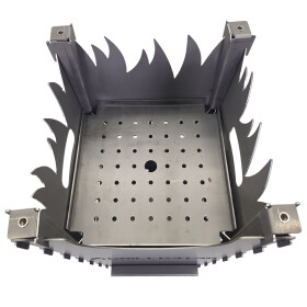Feuerkorb Feuerstelle für Feuerplatte 70x35 cm 6 tlg. Stahl 3mm