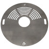 Grillpeter Feuerplatte Variante D 100 cm Grillplatte für Feuertonne Planchaplatte Edelstahl 2 mm oder Stahl 6 mm