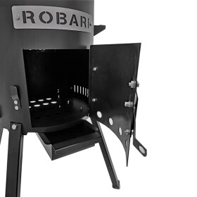ROBARI Feuerofen + Gusseisen Kasan 12 L mit Grillpfannendeckel Utschak Set