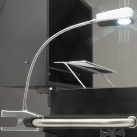 Landmann Grilllampe 9 LEDs mit Clipbefestigung flexibile Schwanenhals 360° Beweglichkeit